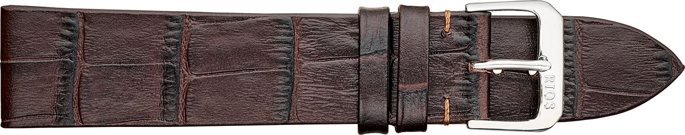 MIAMI Alligator Embossed Leather Watch Strap  R35 - Image 3