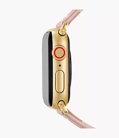 Michele 38/40/41/42mm and 42/44/45/46/49mm White Leather Band for Apple Watch® - Image 9