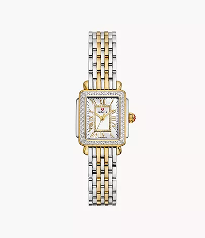 Michele Deco Madison Mini Diamond Silvertone Watch - Image 7