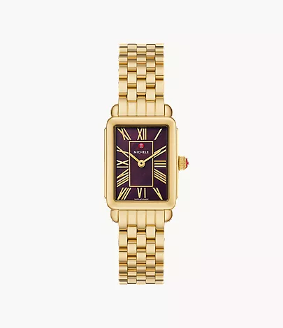 Michele Deco Park Stainless Steel Watch