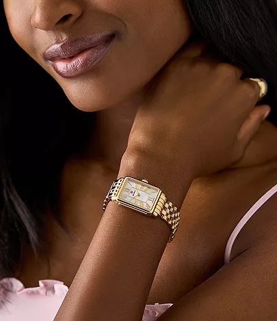 Michele Deco Park Stainless Steel Watch - Image 7
