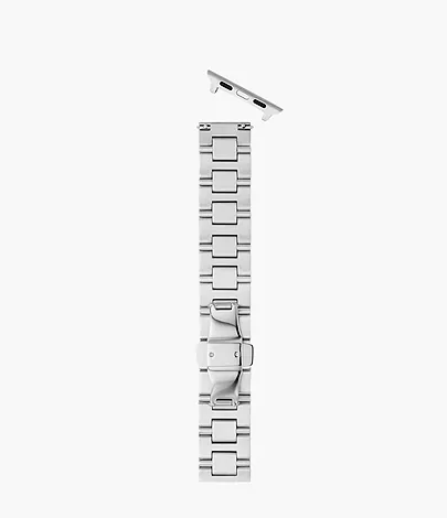 MICHELE Silver Tone Stainless Bracelet Watchband for Apple Watch® - Image 3