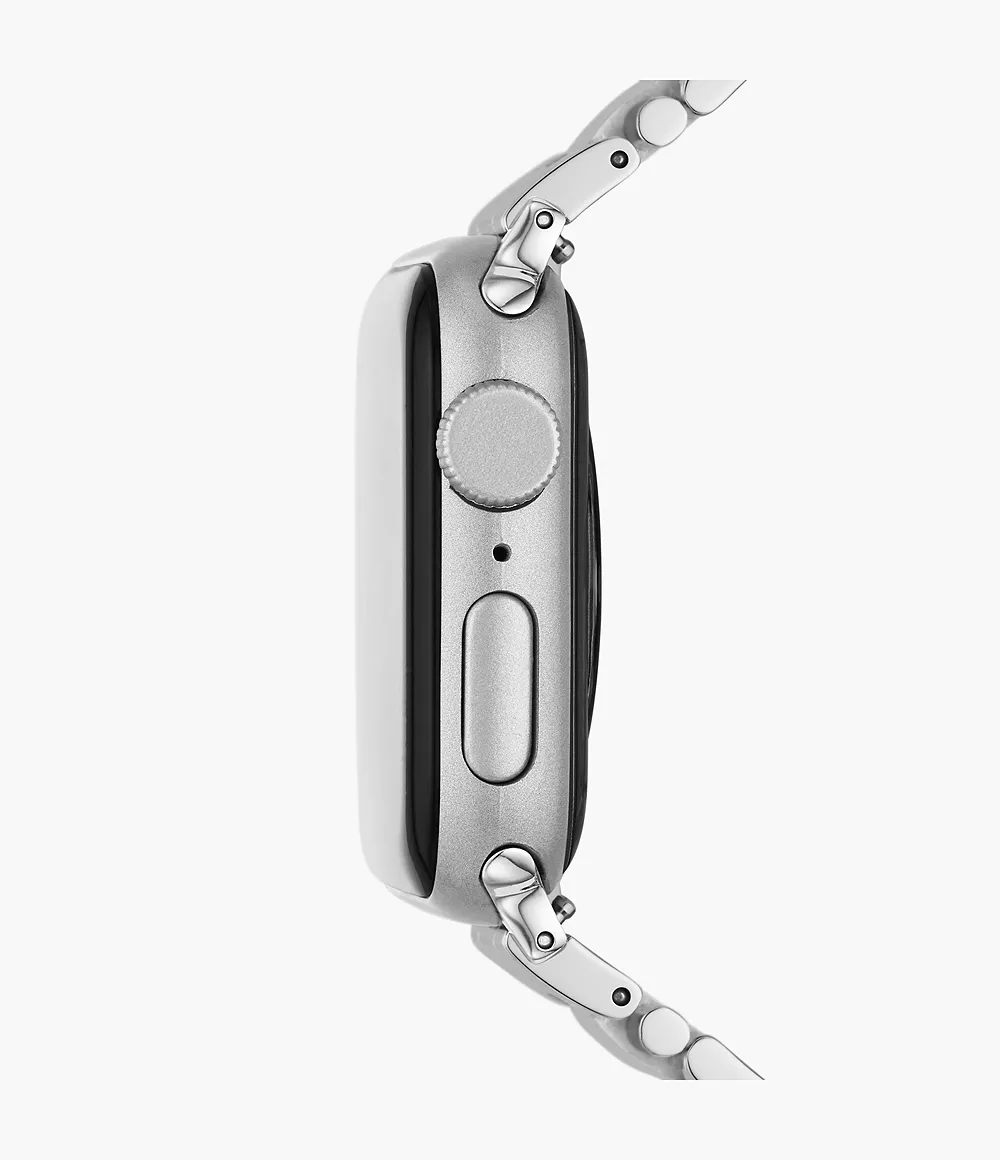 MICHELE Silver Tone Stainless Bracelet Watchband for Apple Watch® - Image 5