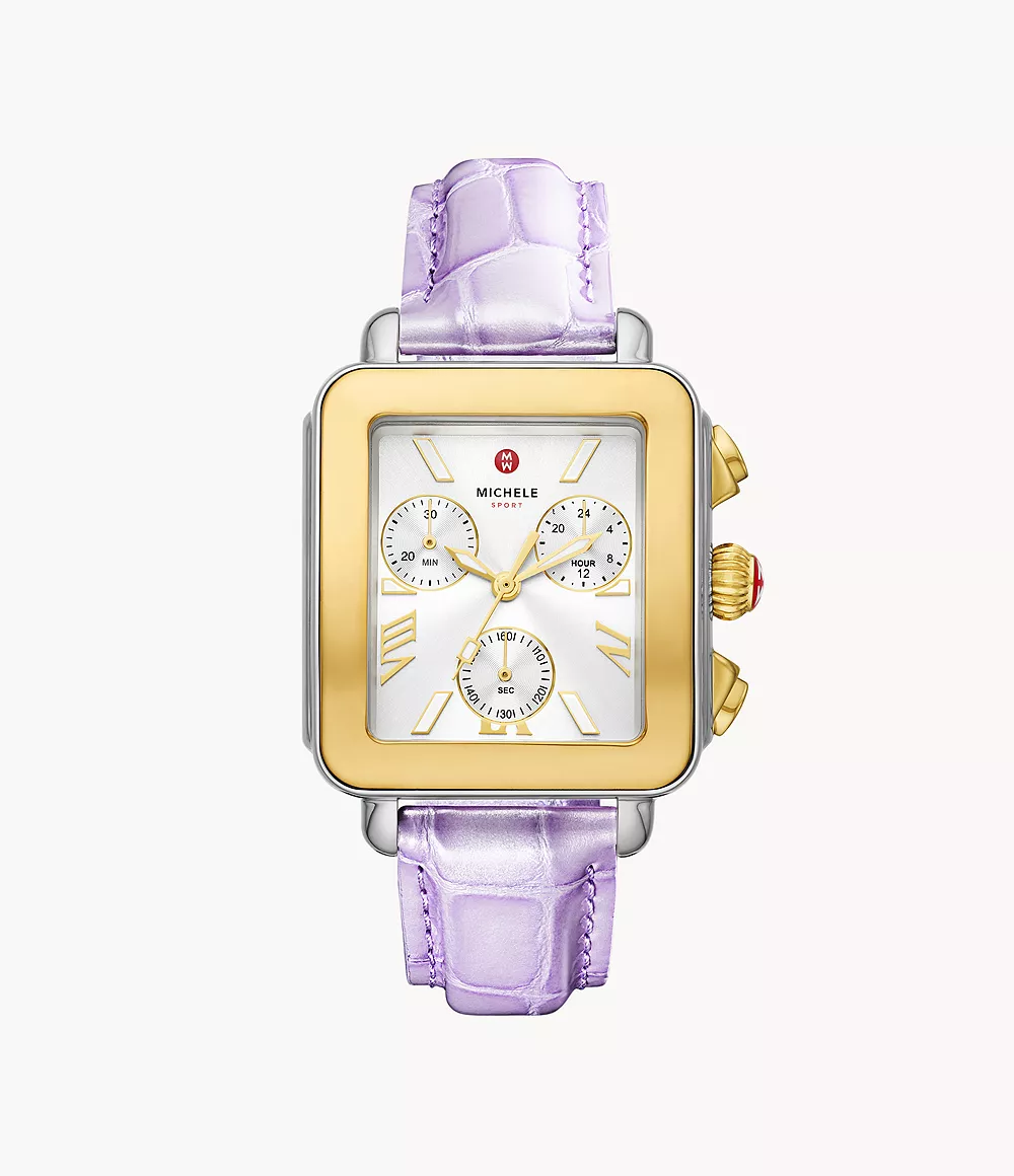 MICHELE Watches Deco Sport Chrono Two-Tone (36mm) - Image 4