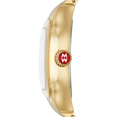 MICHELE Watches Meggie 18k Gold-Plated Diamond Dial Watch (29mm) - Image 2