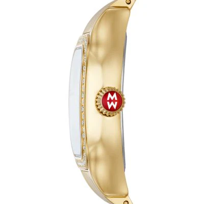 MICHELE Watches Meggie 18k Gold-Plated Diamond Watch (29mm) - Image 2