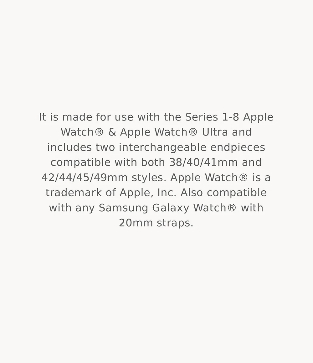 MICHELE Silicone-Wrapped Bracelet Watchband for Apple Watch® - Image 4