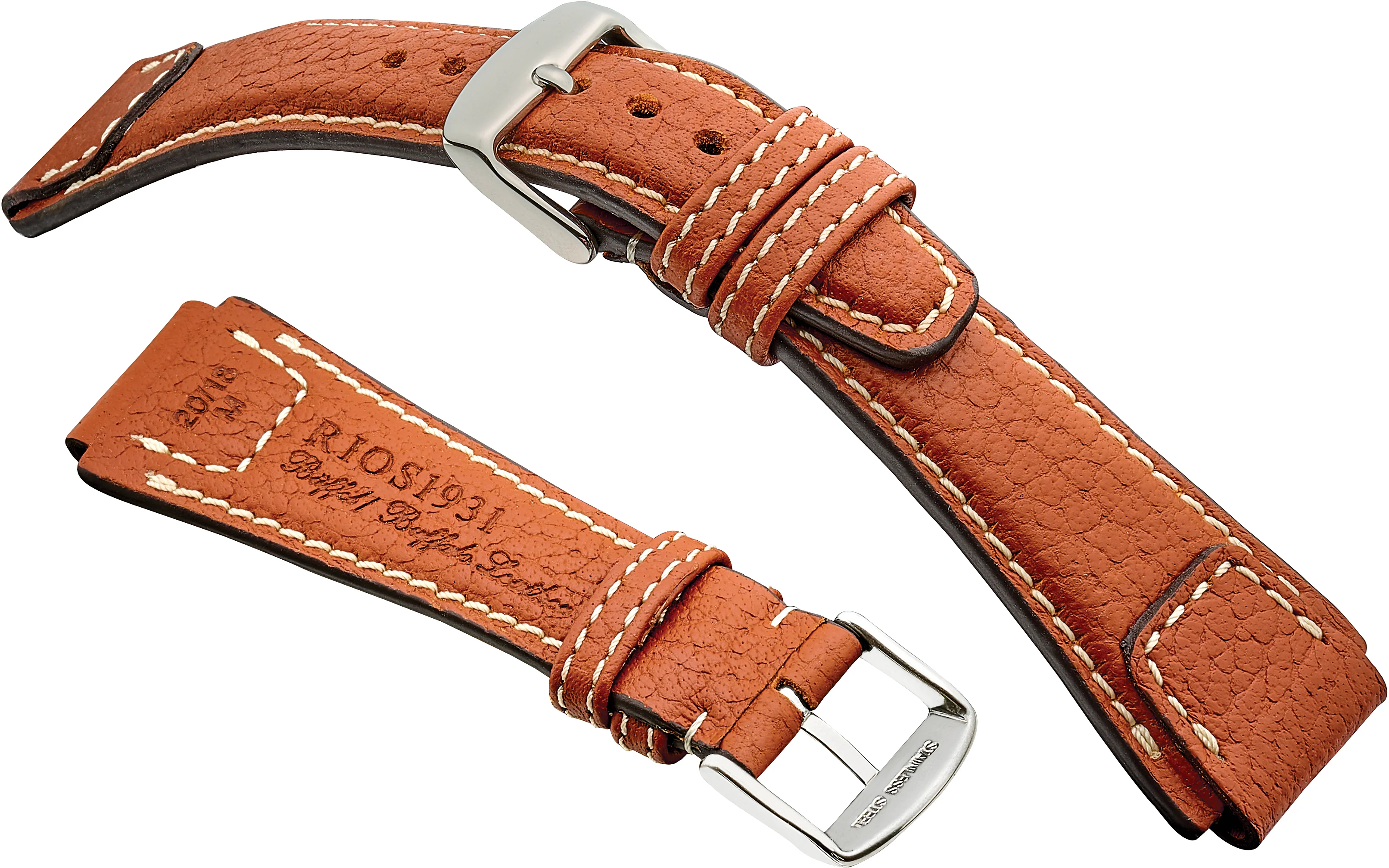 NATURE Genuine Buffalo Leather Watchband R61 - Image 6