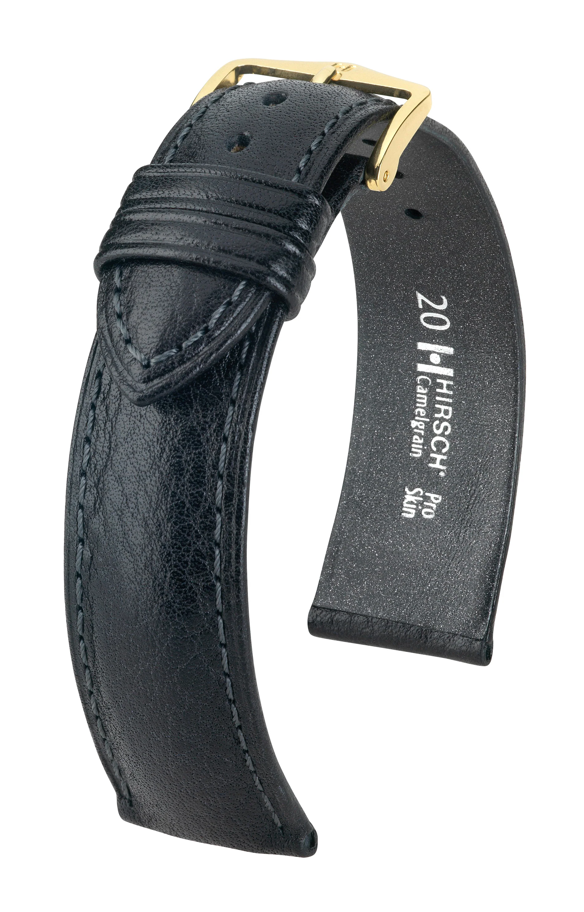 Open End HIRSCH CAMELGRAIN Pro Skin Watch Strap 1020 09 OE
