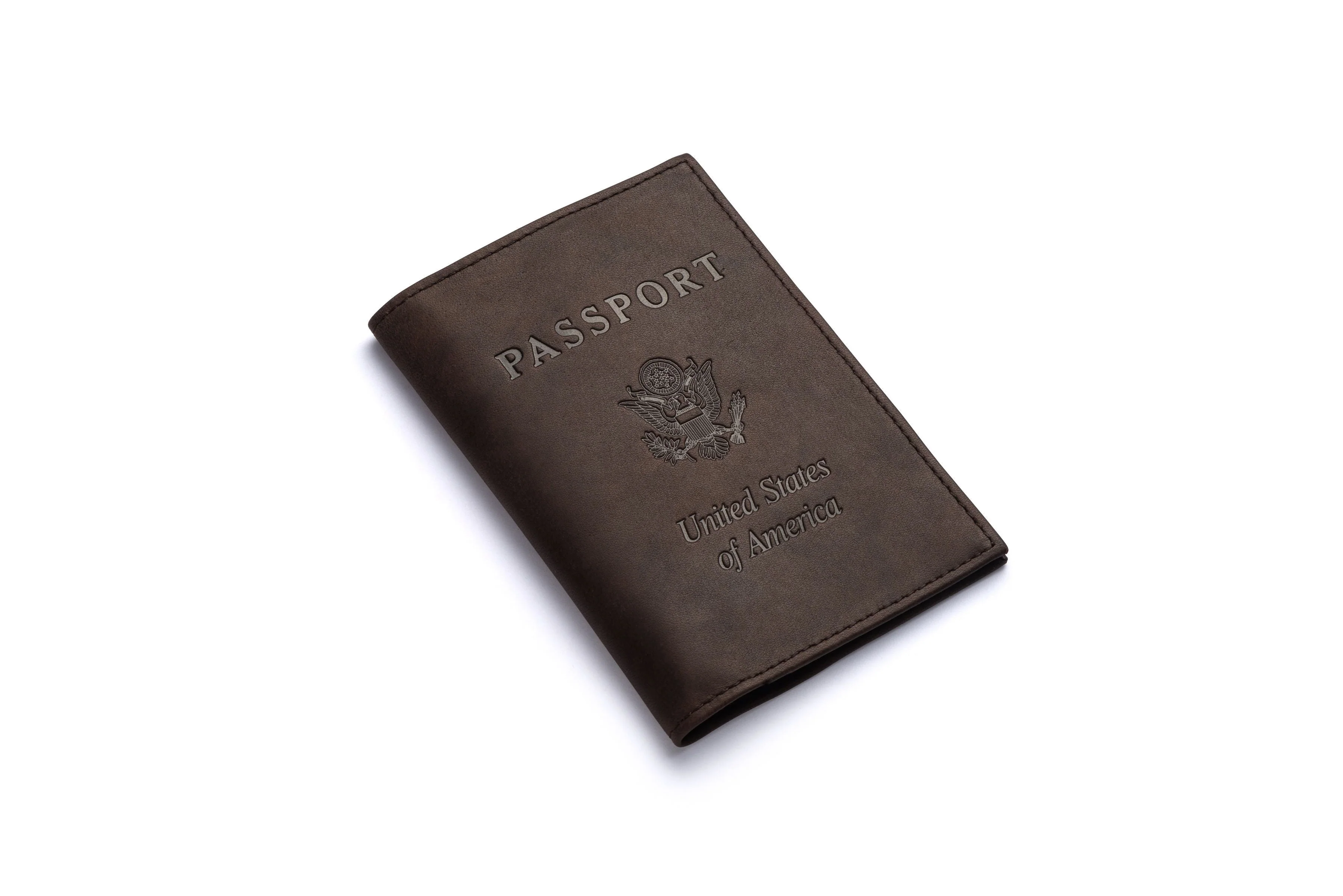 Leather Passport Book Cover In Brown Or Black - Image 10