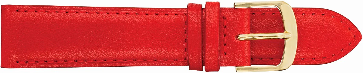 Fleurus Padded and Stitched Leather Watch Strap  111 - Image 3