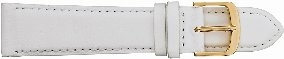 Fleurus Padded and Stitched Leather Watch Strap  111 - Image 4