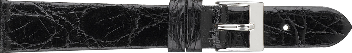 Genuine Crocodile Watch Strap - flat without stitch 124 - Image 3