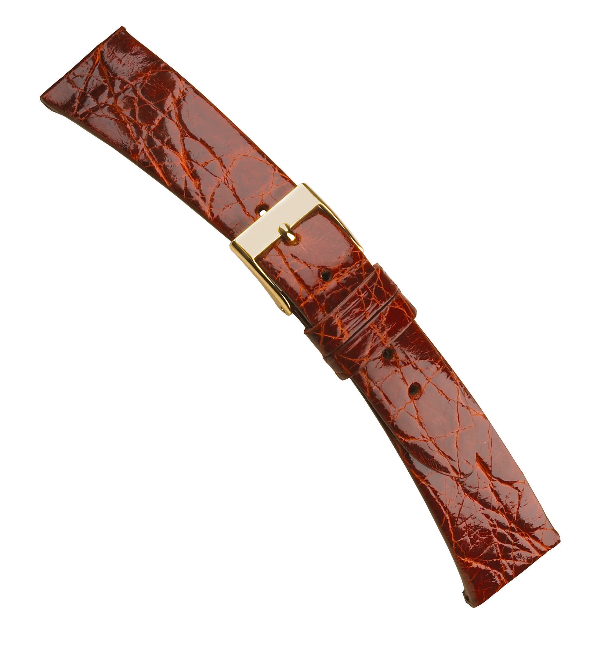 Genuine Crocodile Watch Strap - flat without stitch 124 - Image 6