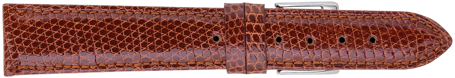 Genuine Lizard Watch Strap Padded and Stitched  177 - Image 14