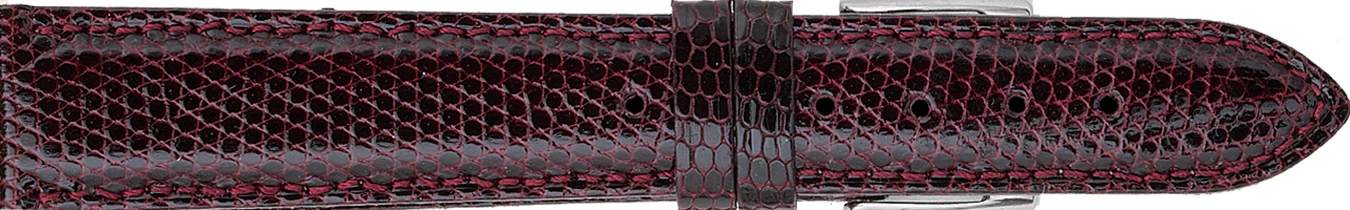 Genuine Lizard Watch Strap Padded and Stitched  177 - Image 12