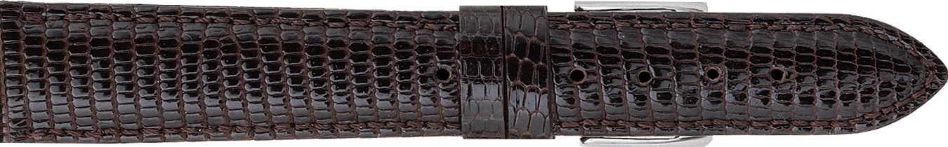 Genuine Lizard Watch Strap Padded and Stitched 177 - Image 11