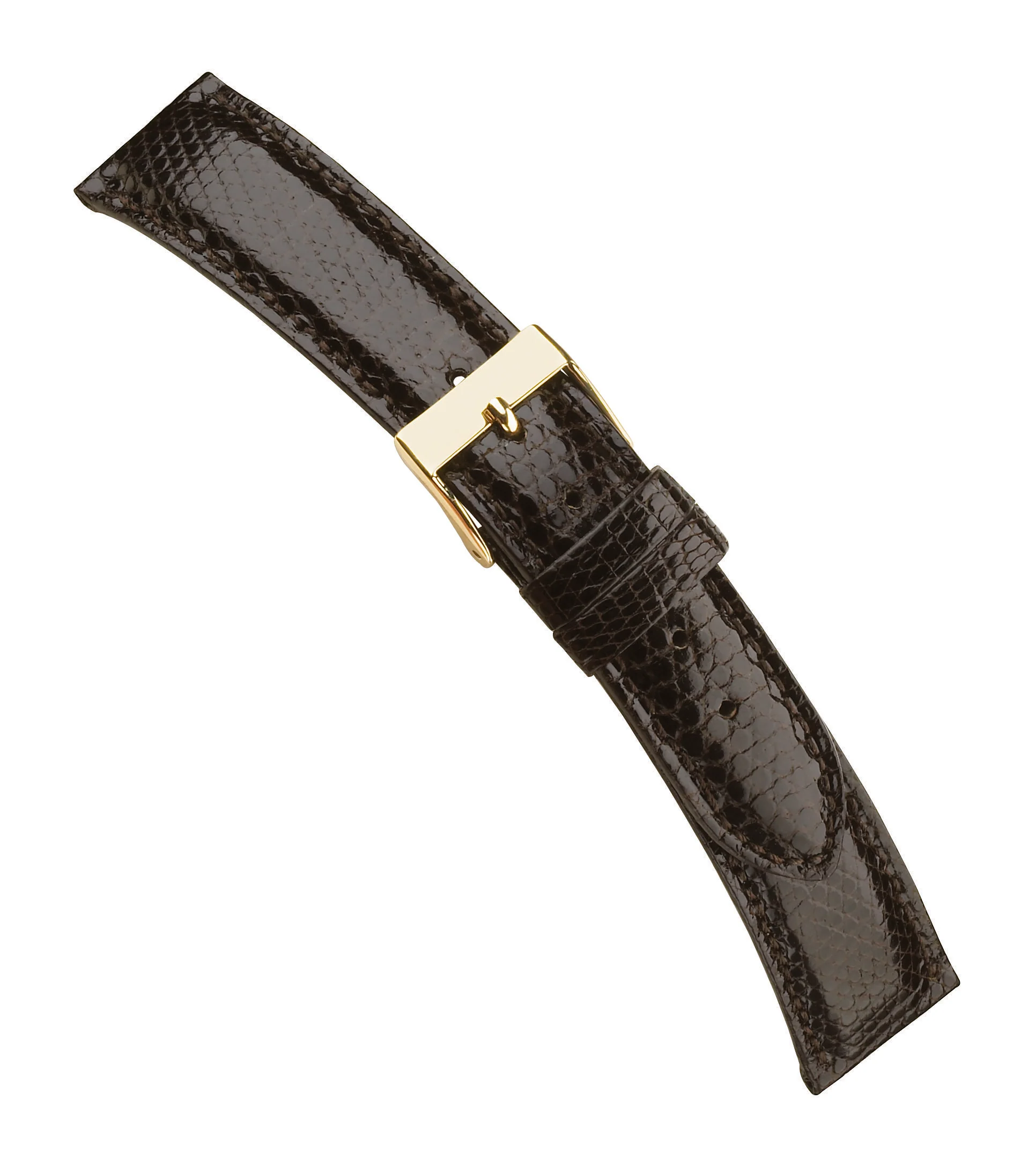 Genuine Lizard Watch Strap Padded and Stitched 177 - Image 19