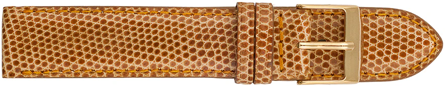 Genuine Lizard Watch Strap Padded and Stitched 177 - Image 4