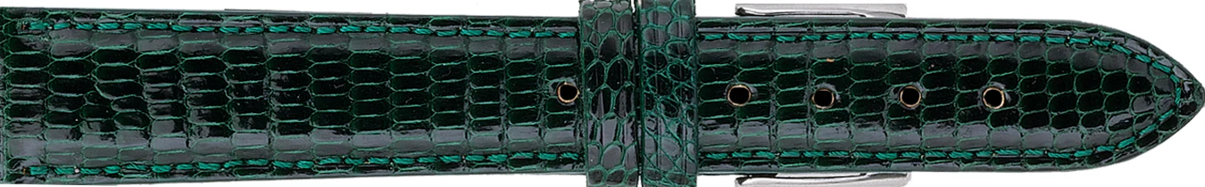 Genuine Lizard Watch Strap Padded and Stitched 177 - Image 7
