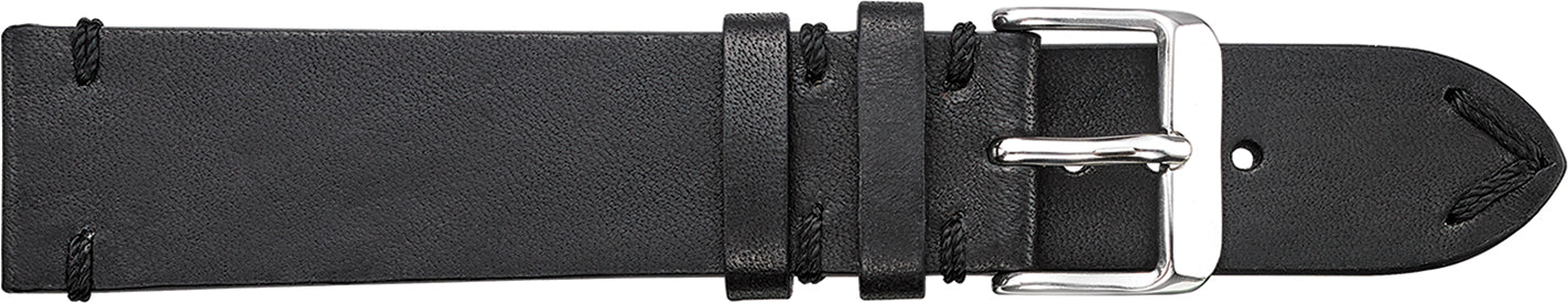 Fleurus Vintage Leather Watchband w/ Detail Stitch  302