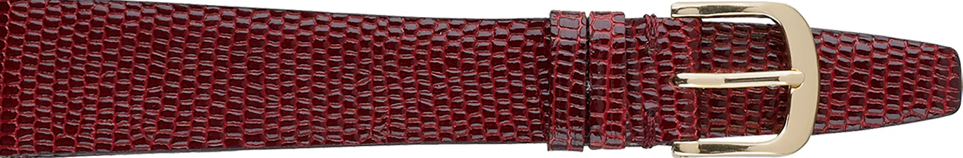 Lizard Embossed Leather Watch Strap 311