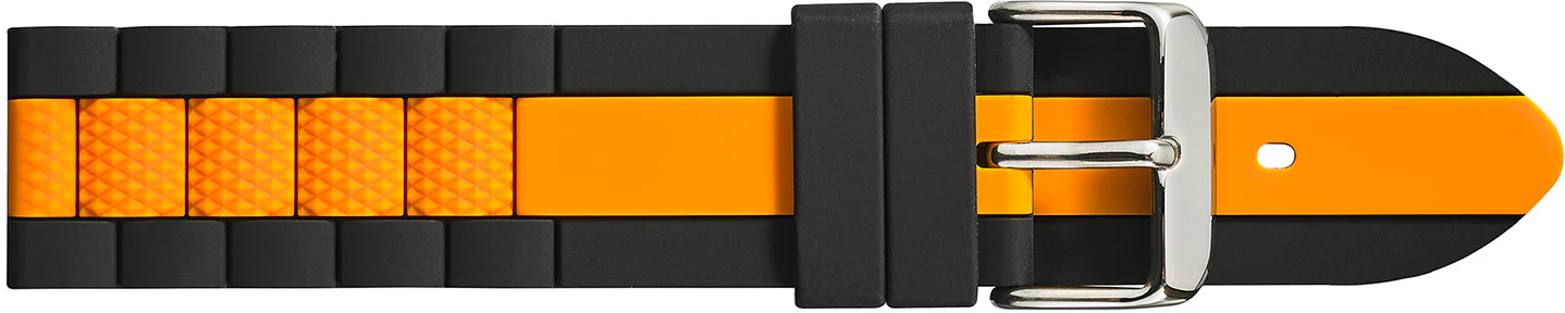 Silicone Watchband with textured center link  SB3200 - Image 2