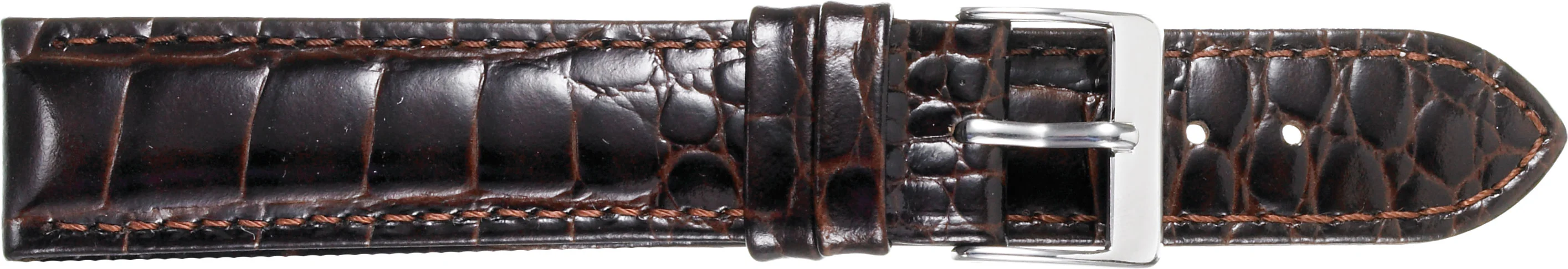 Alligator Embossed Leather Watch Strap  339 - Image 3