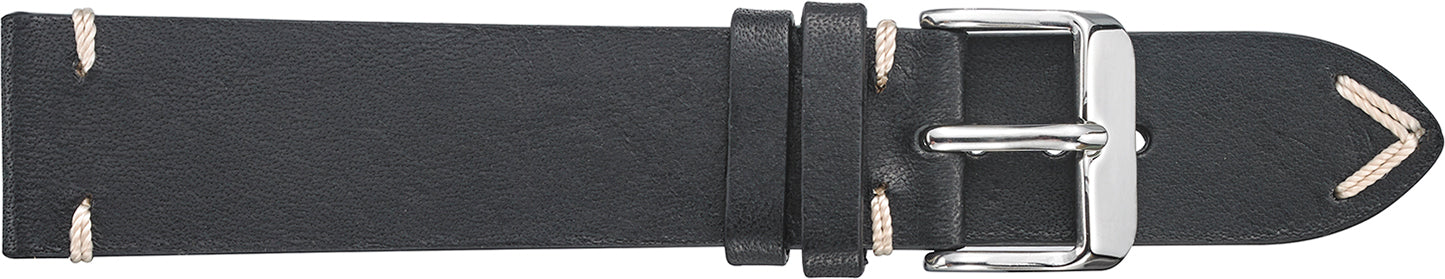 Fleurus Vintage Leather Watchband w/ Detail Stitch  352