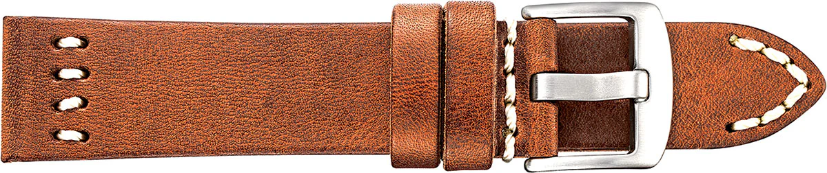 Vintage Leather Watch Strap with Stitch Accent  370
