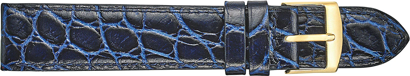 Crocodile Embossed Leather Watch Strap  371 - Image 5