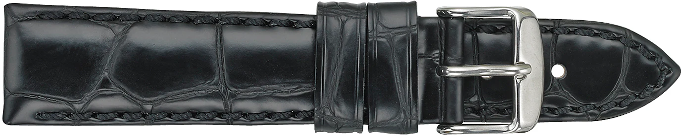 Louisiana Alligator Embossed Leather Watch Strap  424 - Image 4