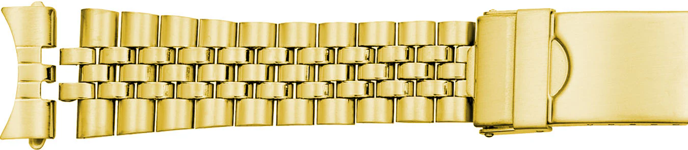 Curved End Classic Stainless Steel Watch Band 582 - Image 3