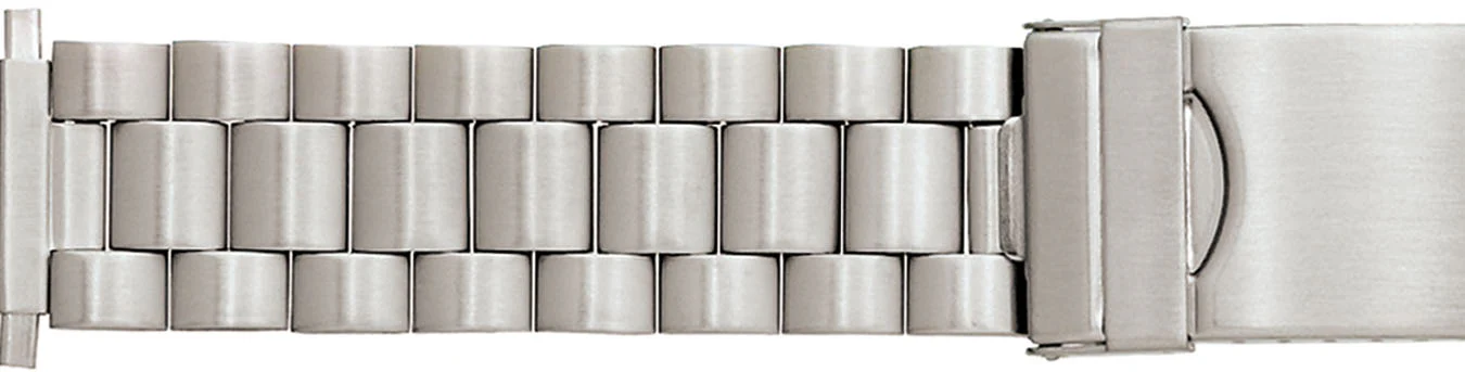Squeeze End Stainless Steel Buckle Watch Band 593