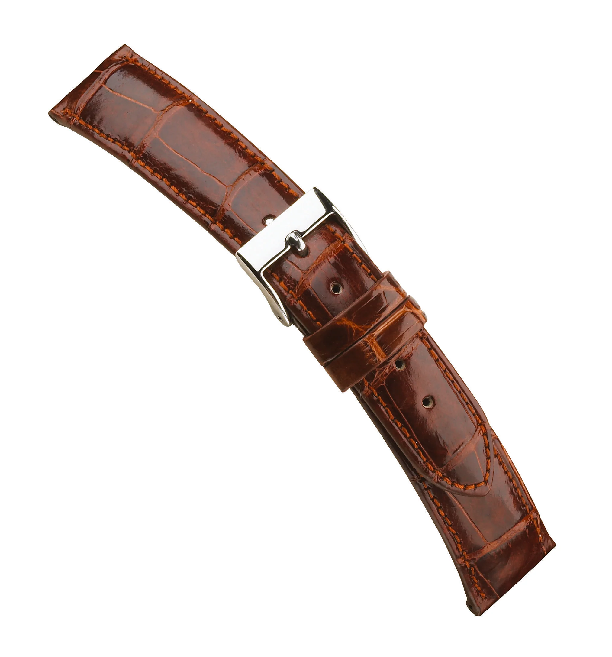 Genuine Polished Louisiana Alligator Watch Strap 714 - Image 11