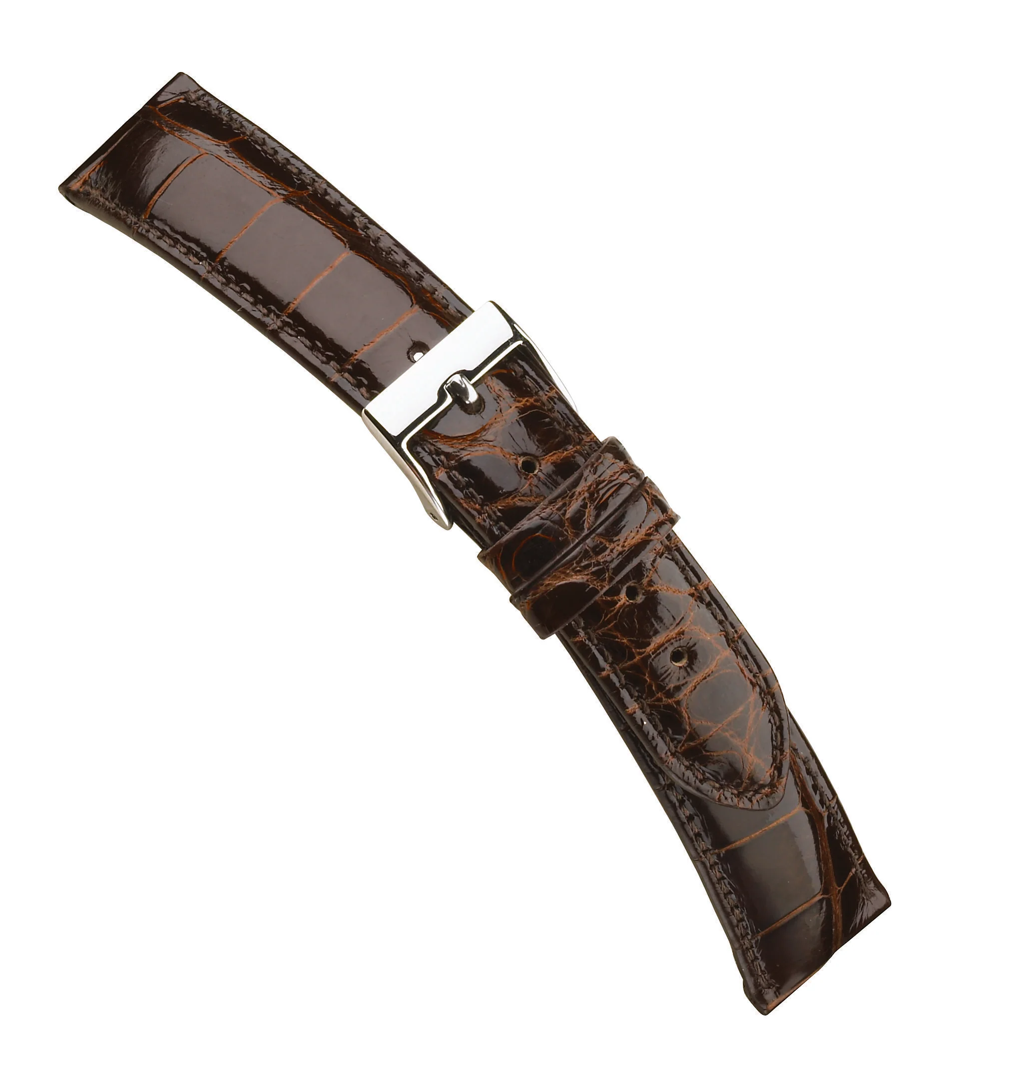 Genuine Polished Louisiana Alligator Watch Strap 714 - Image 10