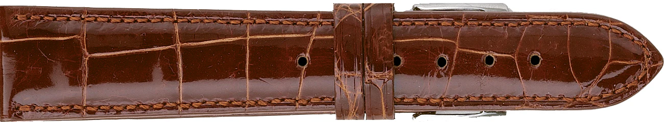 Genuine Polished Louisiana Alligator Watch Strap 714 - Image 4
