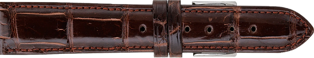 Genuine Polished Louisiana Alligator Watch Strap 714 - Image 6