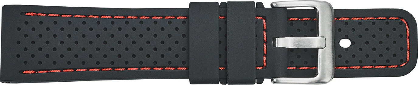 Silicone Sports Watchband with contrasting stitch and square tip  SB28 - Image 3