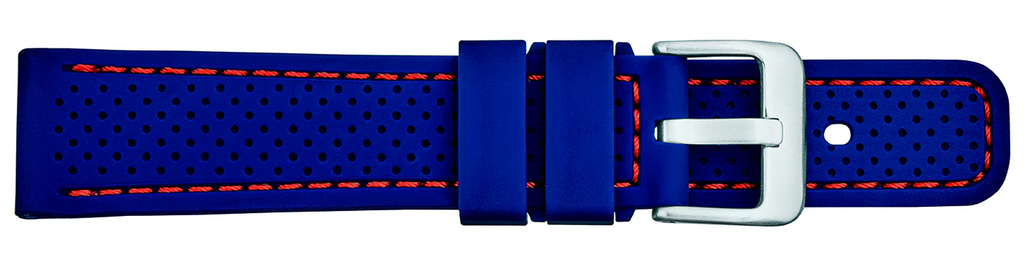 Silicone Sports Watchband with contrasting stitch and square tip  SB28 - Image 5