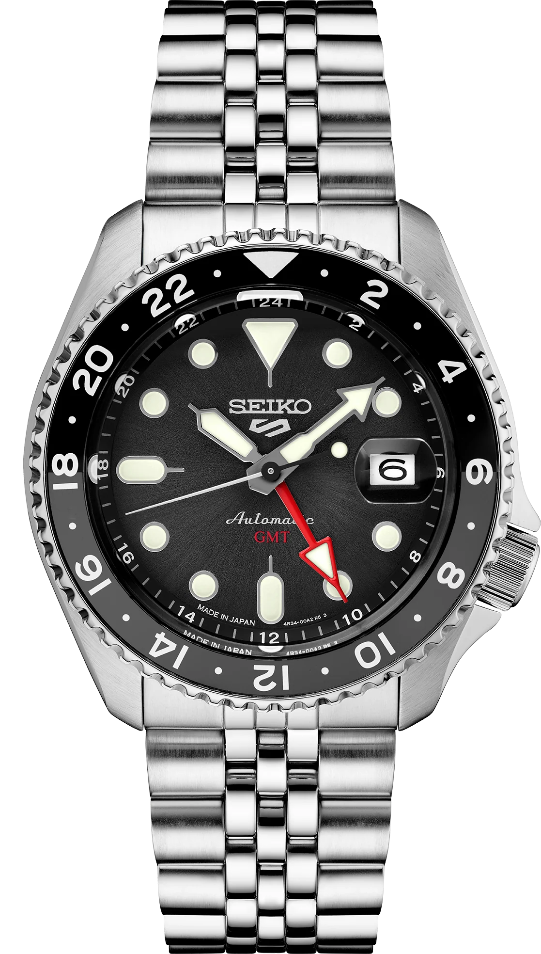 Seiko 5 Sports SKX Sports Style GMT Series Black dial
