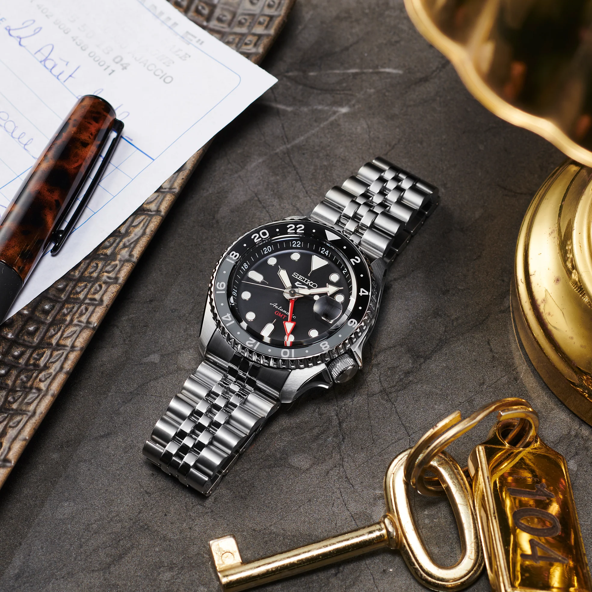 Seiko 5 Sports SKX Sports Style GMT Series Black dial - Image 4