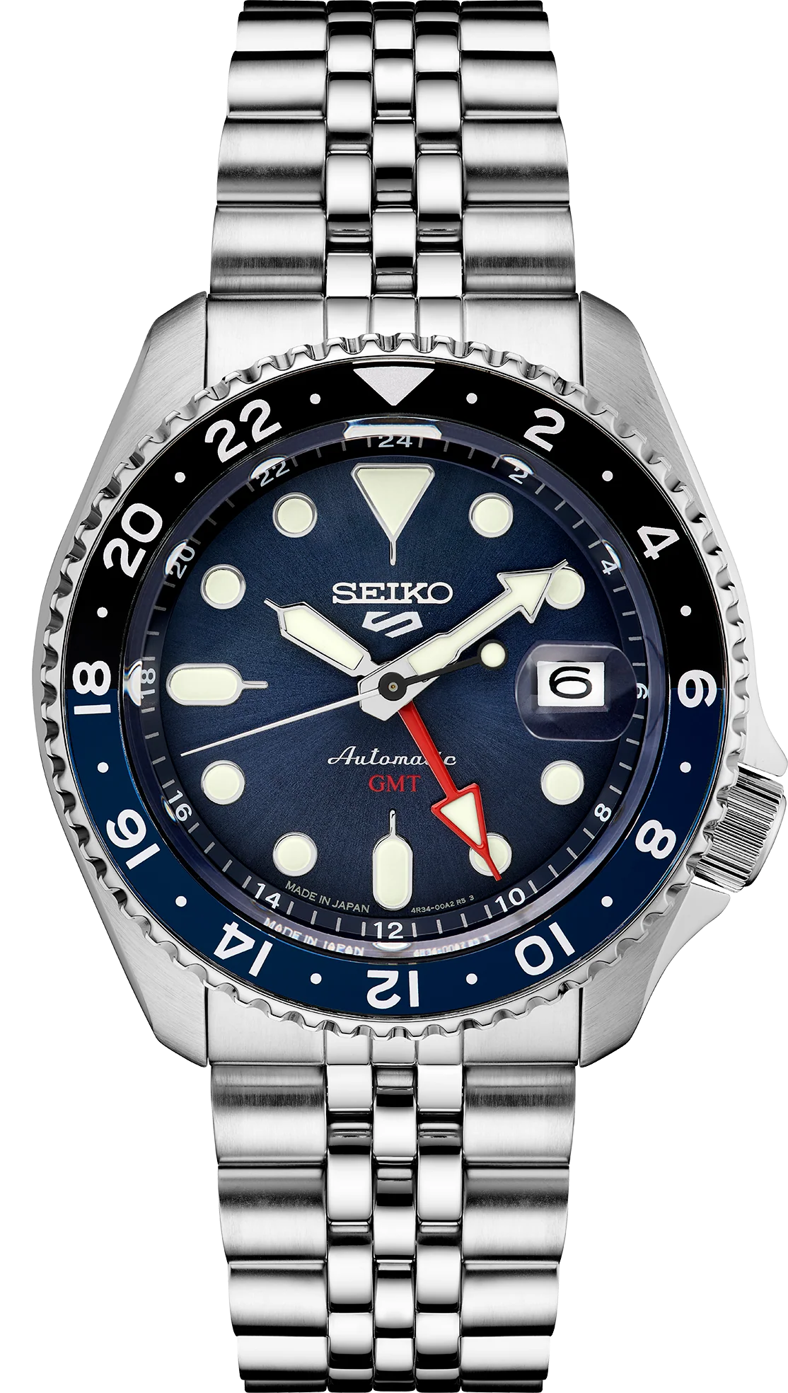 Seiko 5 Sports SKX Sports Style GMT Series Blue Dial #SSK003