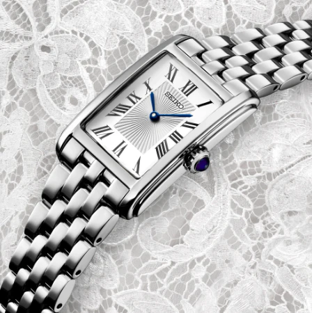 Seiko Essentials Quartz Tank Dress Watch - Image 4