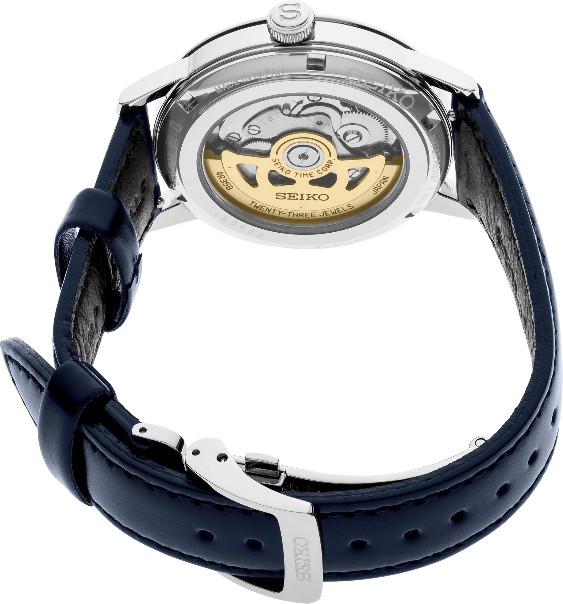 Seiko Presage Cocktail Time deep Blue Textured Dial - Image 3