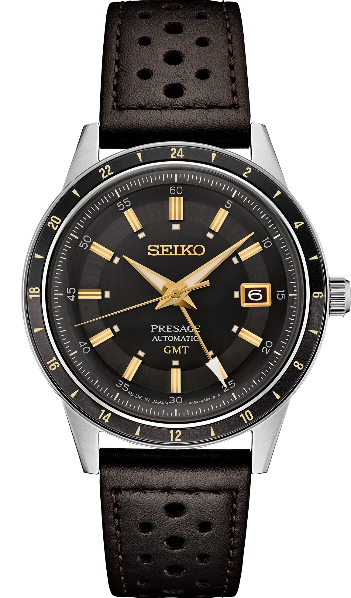 Seiko Presage Style ’60s GMT Dk. Grey Brown Dial