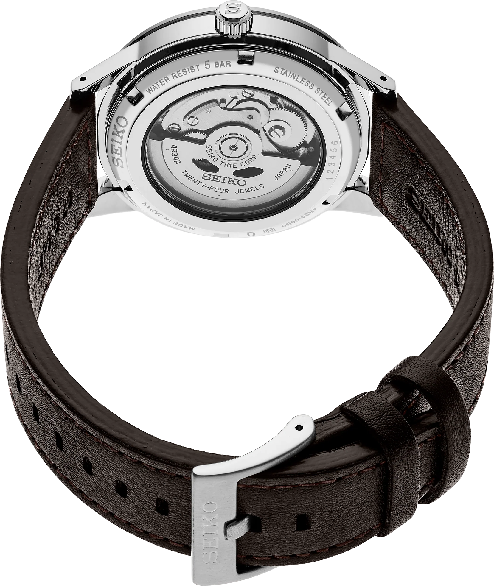 Seiko Presage Style ’60s GMT Dk. Grey Brown Dial - Image 3