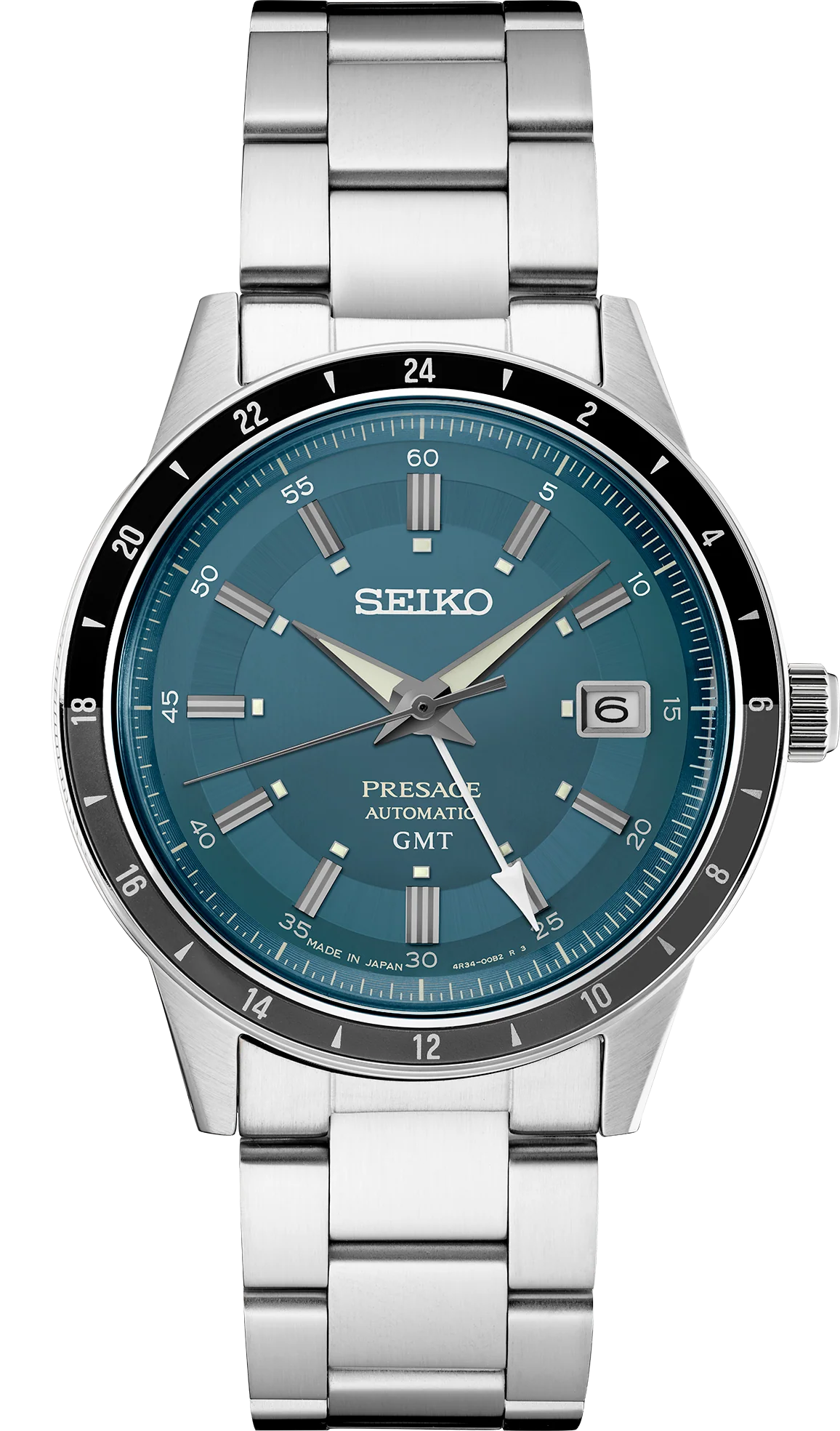Seiko Presage Style ’60s GMT Warm Blue-Gray dial