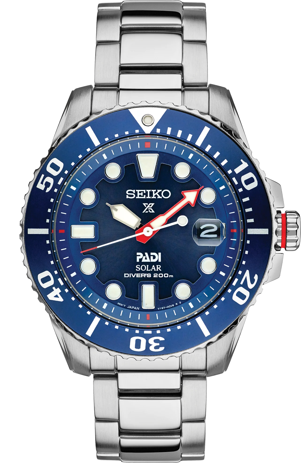 Seiko Prospex PADI Special Edition Solar Diver’s Watch Bold Blue Dial