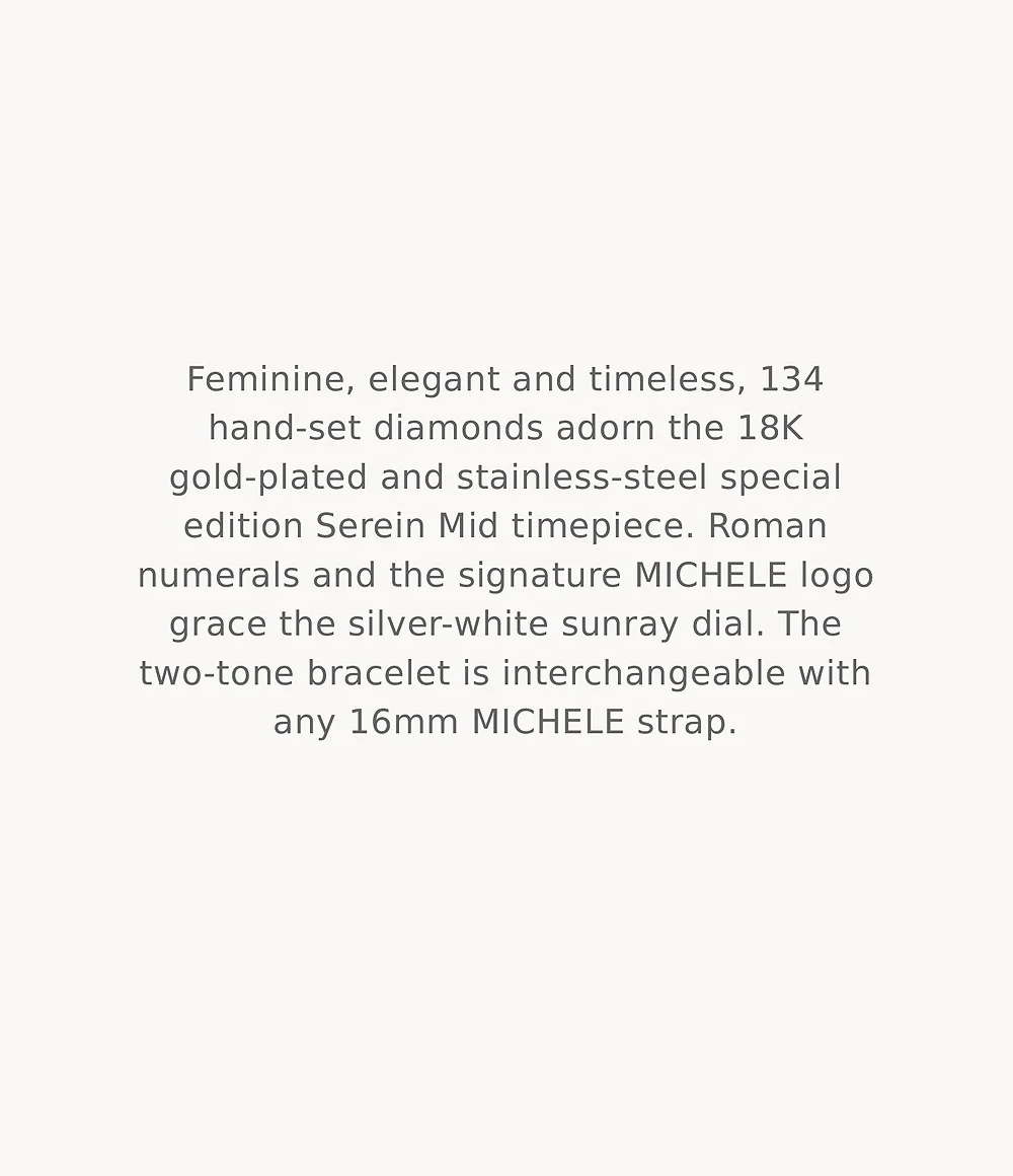 MICHELE Watches Serein Mid Diamond Sunray Dial Watch (36mm) - Image 2